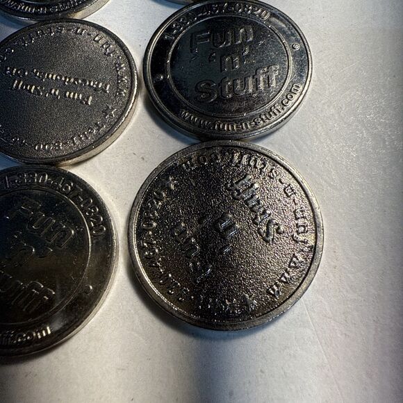 Vintage Game Tokens Bundle 24 Fun“n”Stuff   Right Out Granddad’s Pocket - Picture 3 of 7